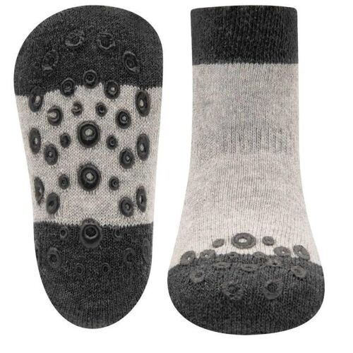 Ewers Krabbelsocken Uni 225050 3900 grau meliert