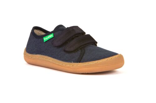 Froddo Barfuß-Hausschuhe mit 2 Klett dark blue jeans
