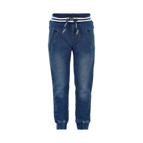 MeToo Jeans Denim mit weiss/blau gestreiftem Bund