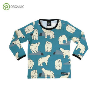 VV Langarm-shirt Polar bear türkis 104