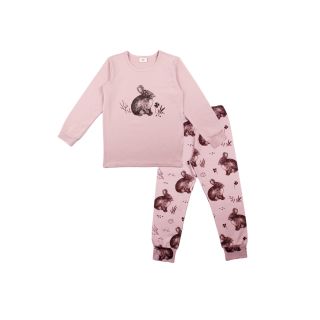 Walkiddy Pyjama rosa/Hase, BIO