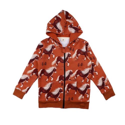 Walkiddy Kapuzenweste Ponys brown LP223, BIO