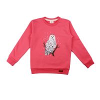 Walkiddy Sweater pink Eule SO501, BIO