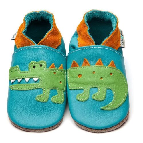 Inch Blue Lederpatschen Crocodile türkis