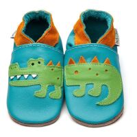 Inch Blue Lederpatschen Crocodile türkis