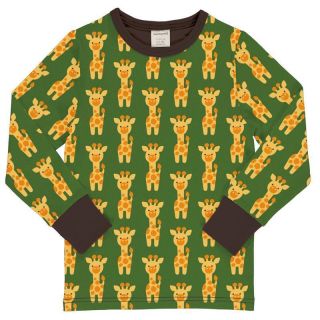 MM Langarm-Shirt Giraffe grün ,BIO