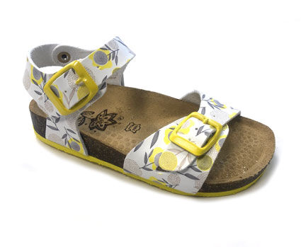 Primigi Sandalen mit Schnalle weiss/gelb mit Blumen 7429144