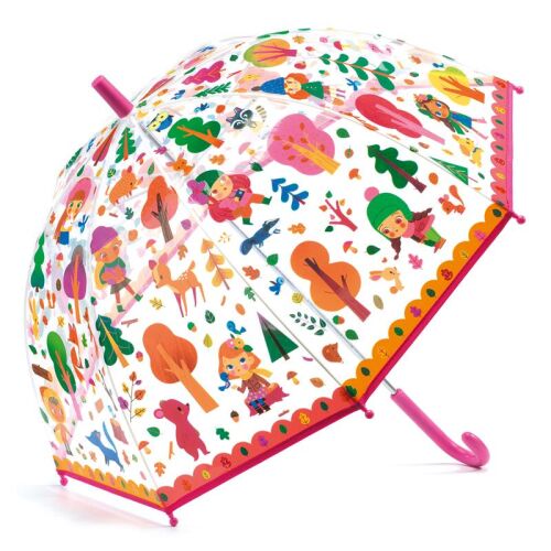 Djeco Regenschirm Kinder Wald lila