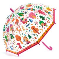 Djeco Regenschirm Kinder Wald lila