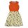 BB Sommerkleid smock orange mit Blumen, Bio