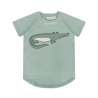DS Kurzarm-Shirt Krokodil mint