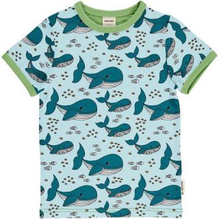 MD Kurzarm-Shirt Whale Waters blau, BIO