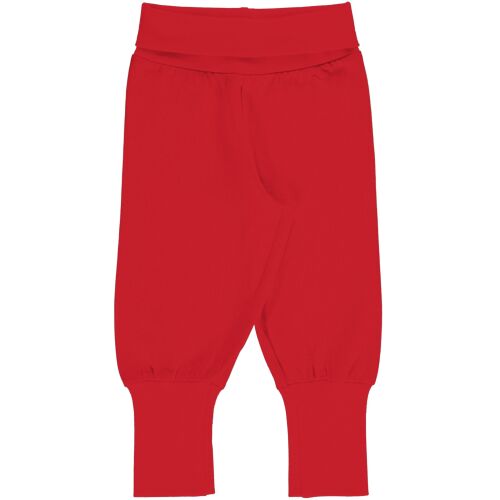 Maxomorra Baby Mitwachshose uni rot Solid Ruby, Bio