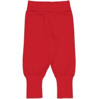 Maxomorra Baby Mitwachshose uni rot Solid Ruby, Bio