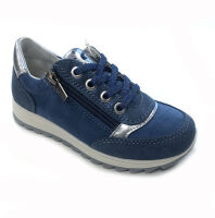 Primigi Halbschuhe mit Zipp blau mit Glitzer 7383011