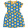 MM Kurzarm-Kleid Blumen Dandelion blau/gelb, BIO