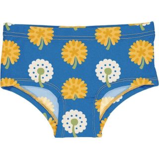 MM Mädchen Unterhose Blumen Dandelion blau/gelb , BIO