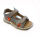 Telyoh Sandalen 2802 grau/neonorange