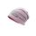 Maximo Übergangshaube gestreift grau/pink mit Faultier