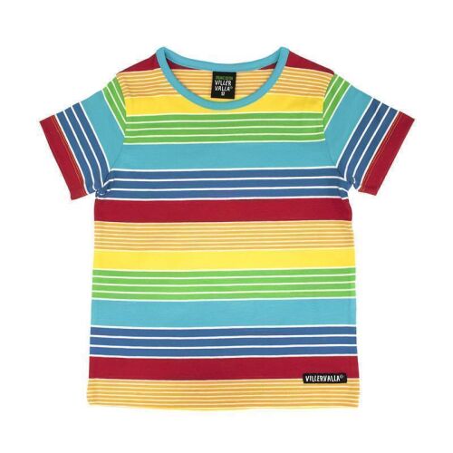 Villervalla Kurzarm-shirt gestreift New York