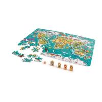Hape 2 in 1 Weltreise Puzzle und Spiel
