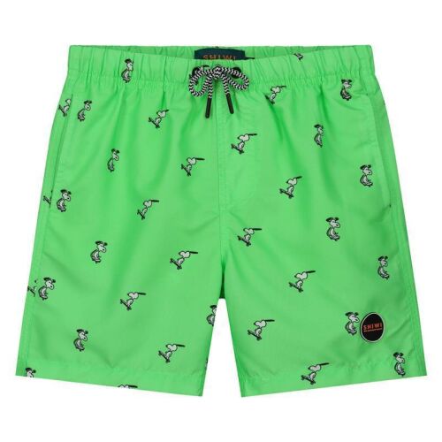 Shiwi Badeshorts Snoopy neon grün