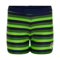 Color Kids Badehose gestreift grün/navy