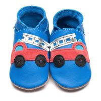 Inch Blue Lederpatschen Firetruck blau/rot