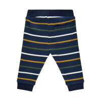 Minymo Babyhose gestreift navy/weiss/gelb/grün Ripp