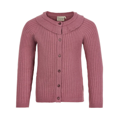 Minymo Strickjacke aus Viskose altrosa