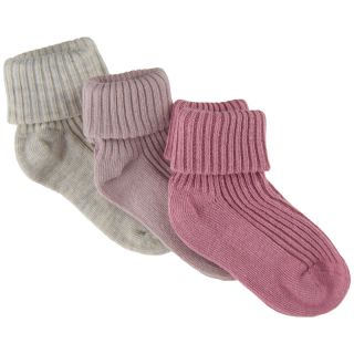 MN Baby-Socken 3-pack rosa/grau