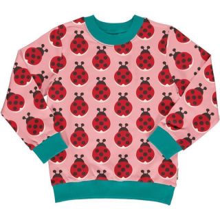 MM Sweatshirt Ladybug rosa, BIO