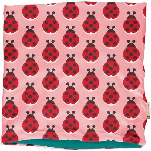 Maxomorra Schlauchschal-Velour Ladybug rosa, Bio