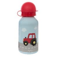Sigikid Edelstahl-Trinkflasche Traktor hellblau 400ml