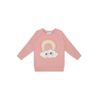 DS Sweatshirt Regenbogen pink 134/140