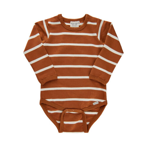 Minymo LA-Body gestreift ginger/beige