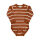 Minymo LA-Body gestreift ginger/beige