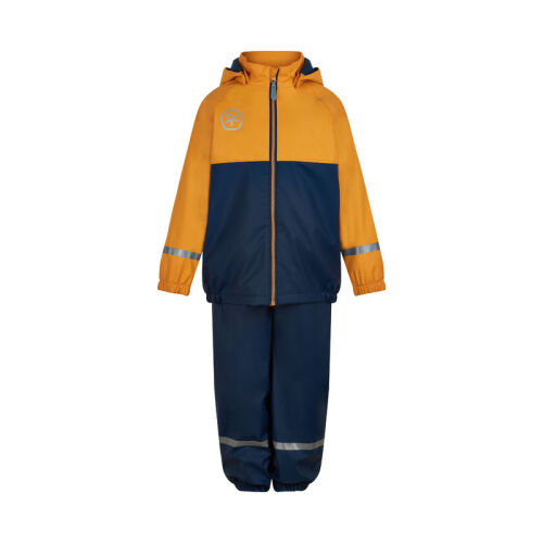 Color Kids gefütterte Regenjacke 5822-371 orange/navy