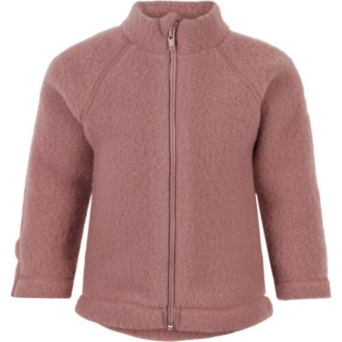Mikk-Line Wollfleece-Jacke Burlwood altrosa