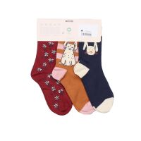 Walkiddy Socken 3-pack Tiny Rabbits, Bio