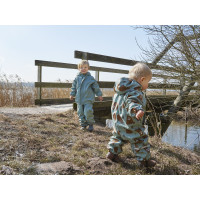 Celavi Regenanzug Fleece Bär grau/braun  80 (74/80)