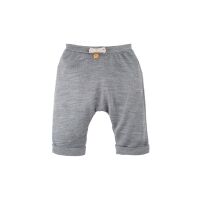 Pure Pure Baby-Hose aus Merinowolle graumeliert, BIO