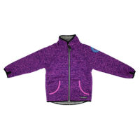 Villervalla flauschjacke Aubergine/Lotus