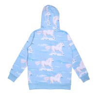 Walkiddy Kapuzenjacke White Horses HO22-223 , BIO