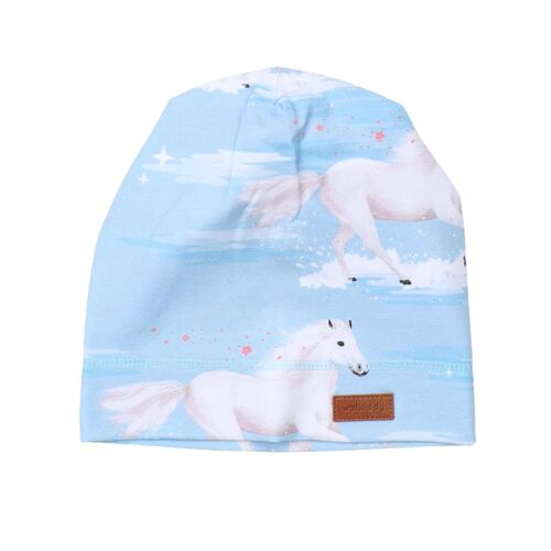 Walkiddy Beanie White Horses HO22-224, Bio