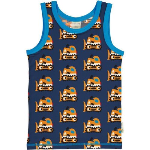 Maxomorra Top/Unterhemd Bulldozer navy, BIO