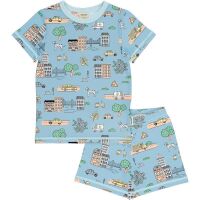 Meyadey Pyjama Set kurz City Life, BIO