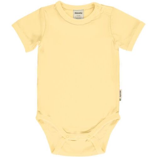 Meyadey Kurzarm-Body Yellow soft, Bio