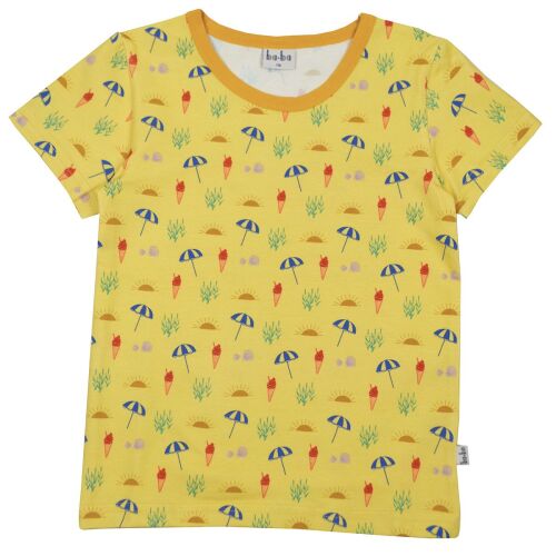 Baba Kurzarm-Shirt Dion Sund gelb, Bio