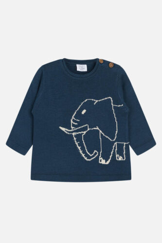 Hust & Claire Pullover Elephant Pilou blau